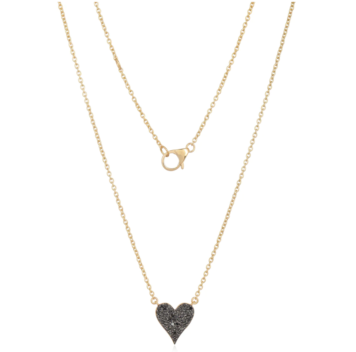 DOUBLE SIDED REVERSIBLE HEART NECKLACE - Millo Jewelry