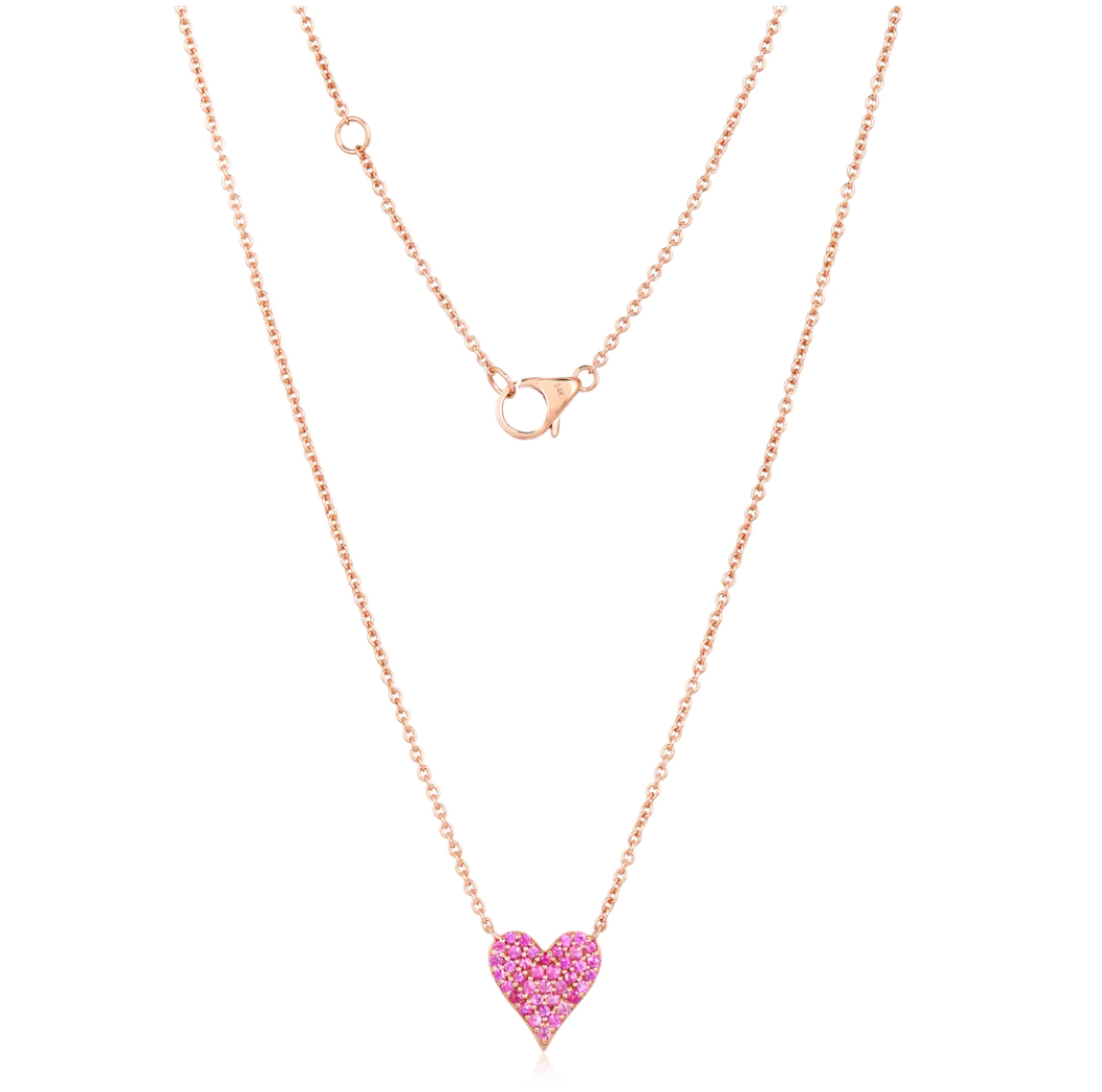 DOUBLE SIDED REVERSIBLE HEART NECKLACE - Millo Jewelry