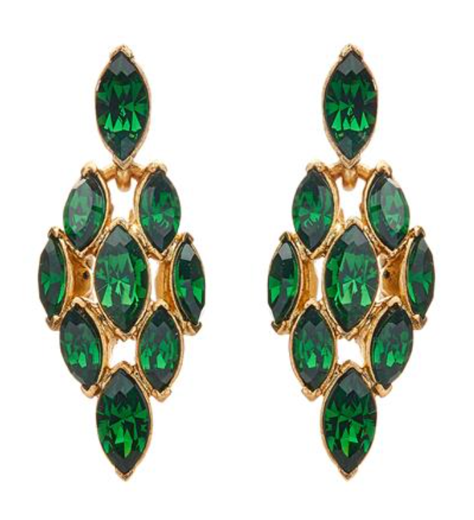 NAVETTE CRYSTAL DROP EARRINGS - Millo Jewelry
