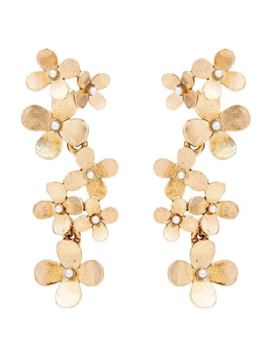 TAILORED HYDRANGEA CASCADE EARRINGS - Millo Jewelry
