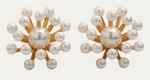 Load image into Gallery viewer, Pearly Cluster Button Earrings - Millo Jewelry
