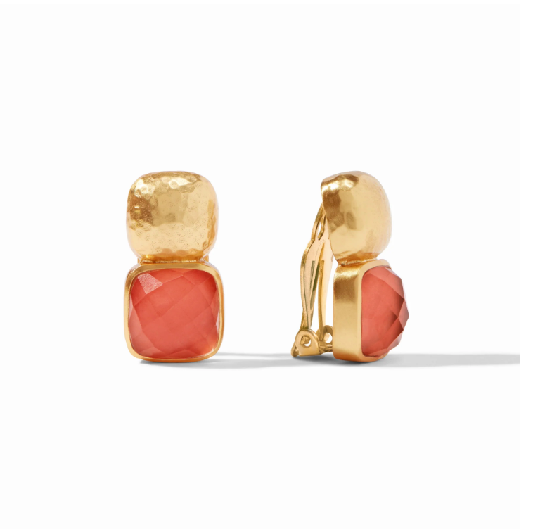 Catalina Gold Gemstone Earrings - Millo Jewelry