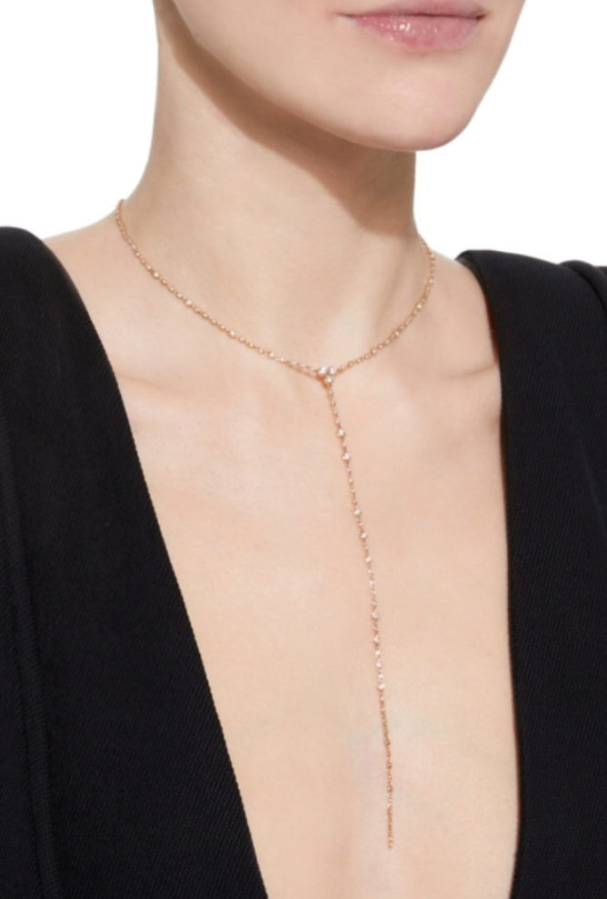 Diamond Station Y Necklace - Millo Jewelry