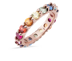 Load image into Gallery viewer, Rainbow Eternity Band - Millo Jewelry

