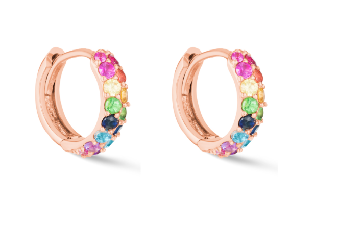 Rainbow Boom Huggies - Millo Jewelry