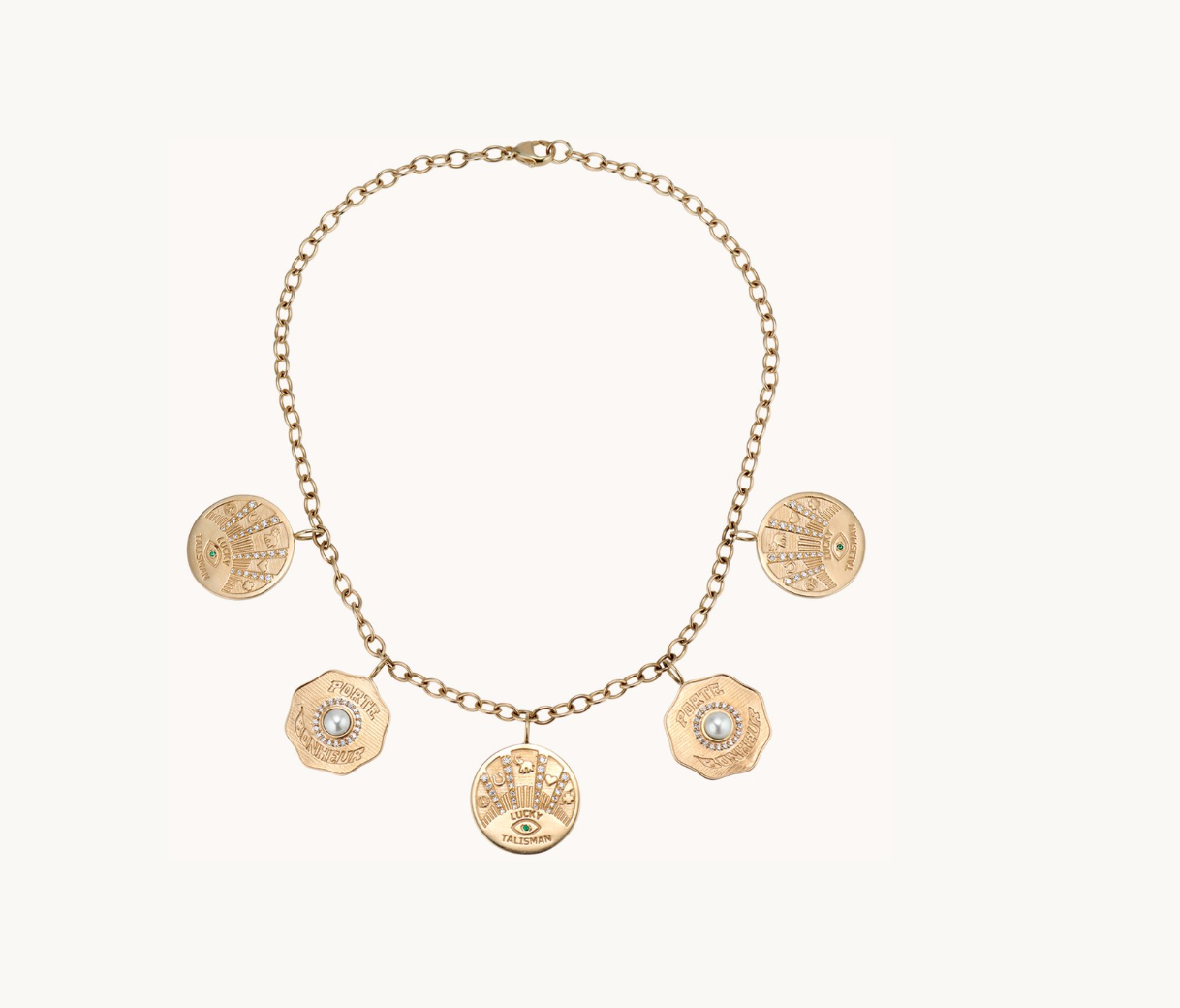 La Trouvaille 5 Coin Necklace - Millo Jewelry