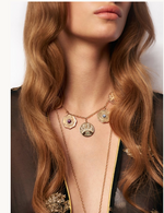Load image into Gallery viewer, La Trouvaille 5 Coin Necklace - Millo Jewelry
