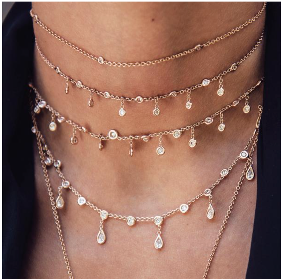 Diamond Shaker Necklace - Millo Jewelry