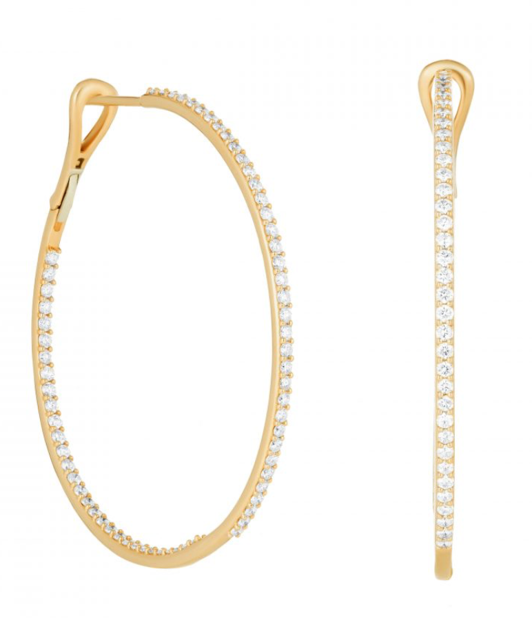 Diamond Infinity Hoops - Millo Jewelry