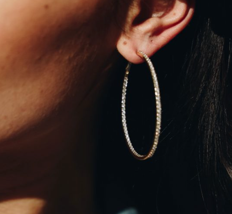 Diamond Infinity Hoops - Millo Jewelry