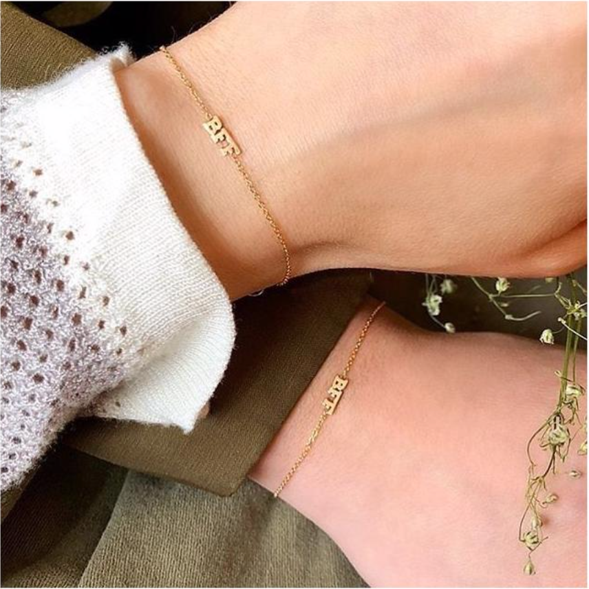 14kt Gold Itty Bitty BFF Bracelet - Millo Jewelry