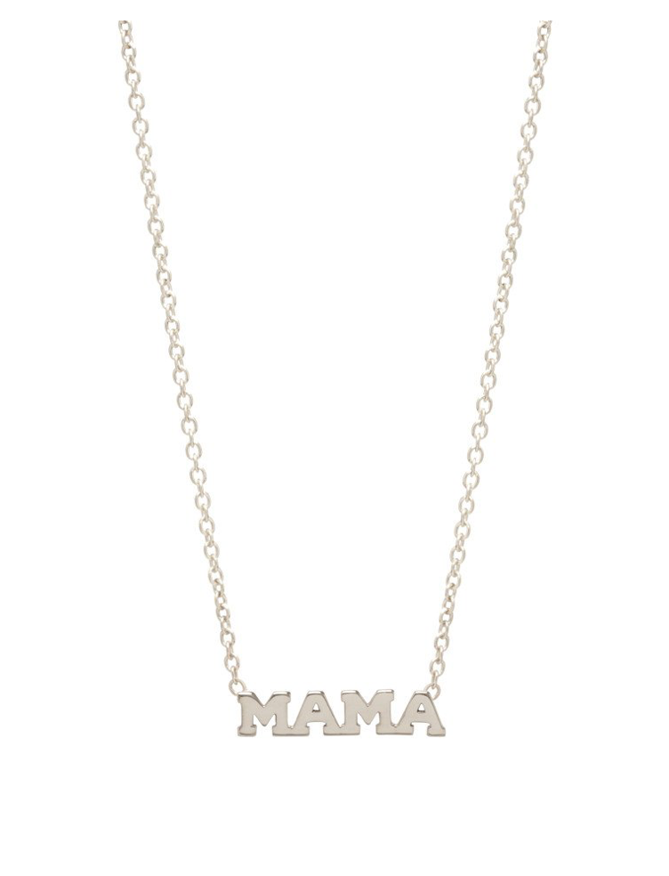 14kt Gold Itty Bitty MAMA Necklace - Millo Jewelry