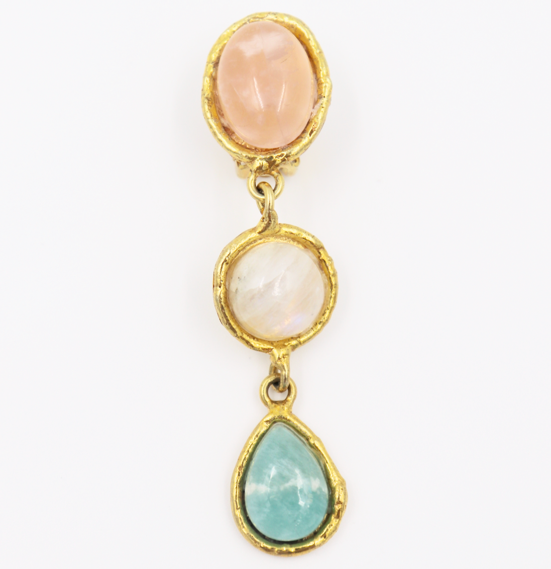 Dangle Cascade 3 Stone Earring - Millo Jewelry