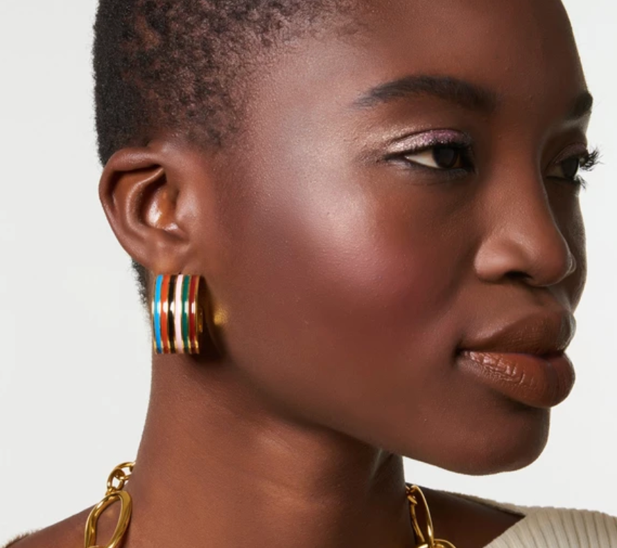 Margot Hoops in Rainbow - Millo Jewelry
