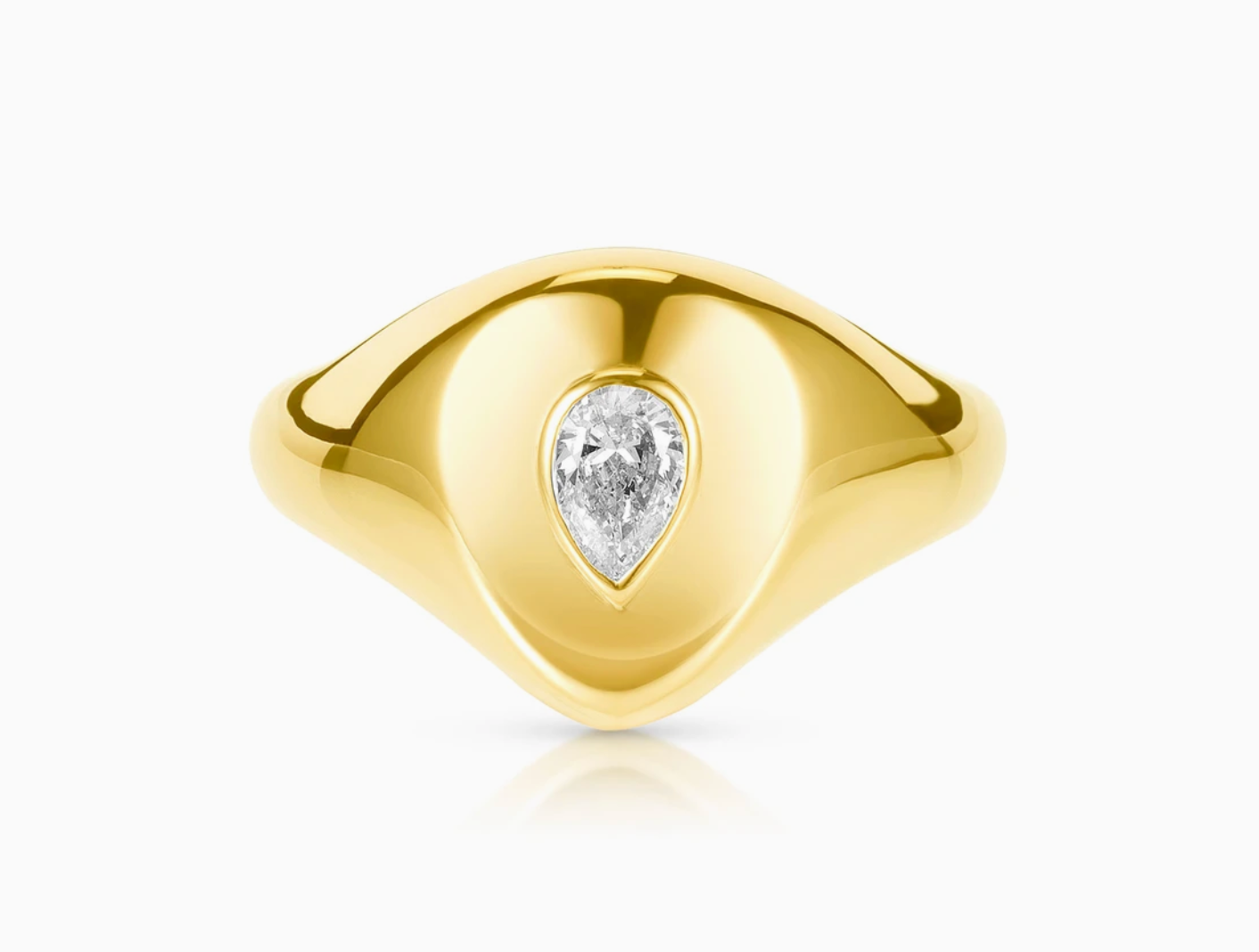 Pear Pinky Ring - Millo Jewelry