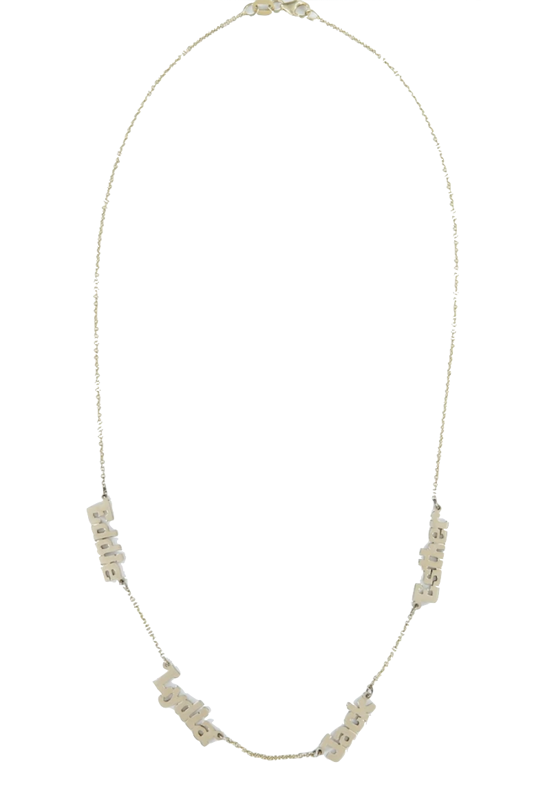 14K Custom Nameplate Necklace - Millo Jewelry