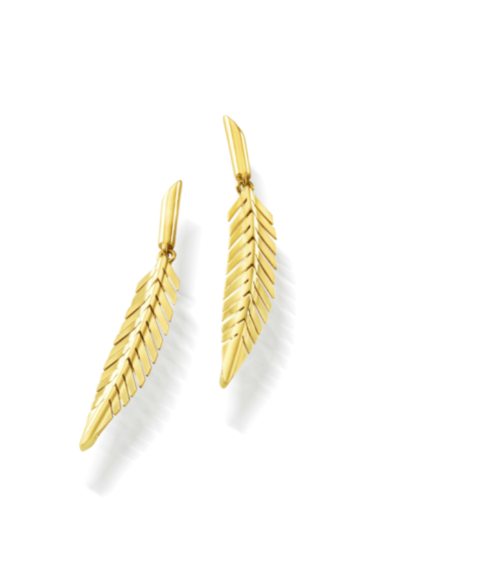 Feather Earrings, Small - Millo Jewelry