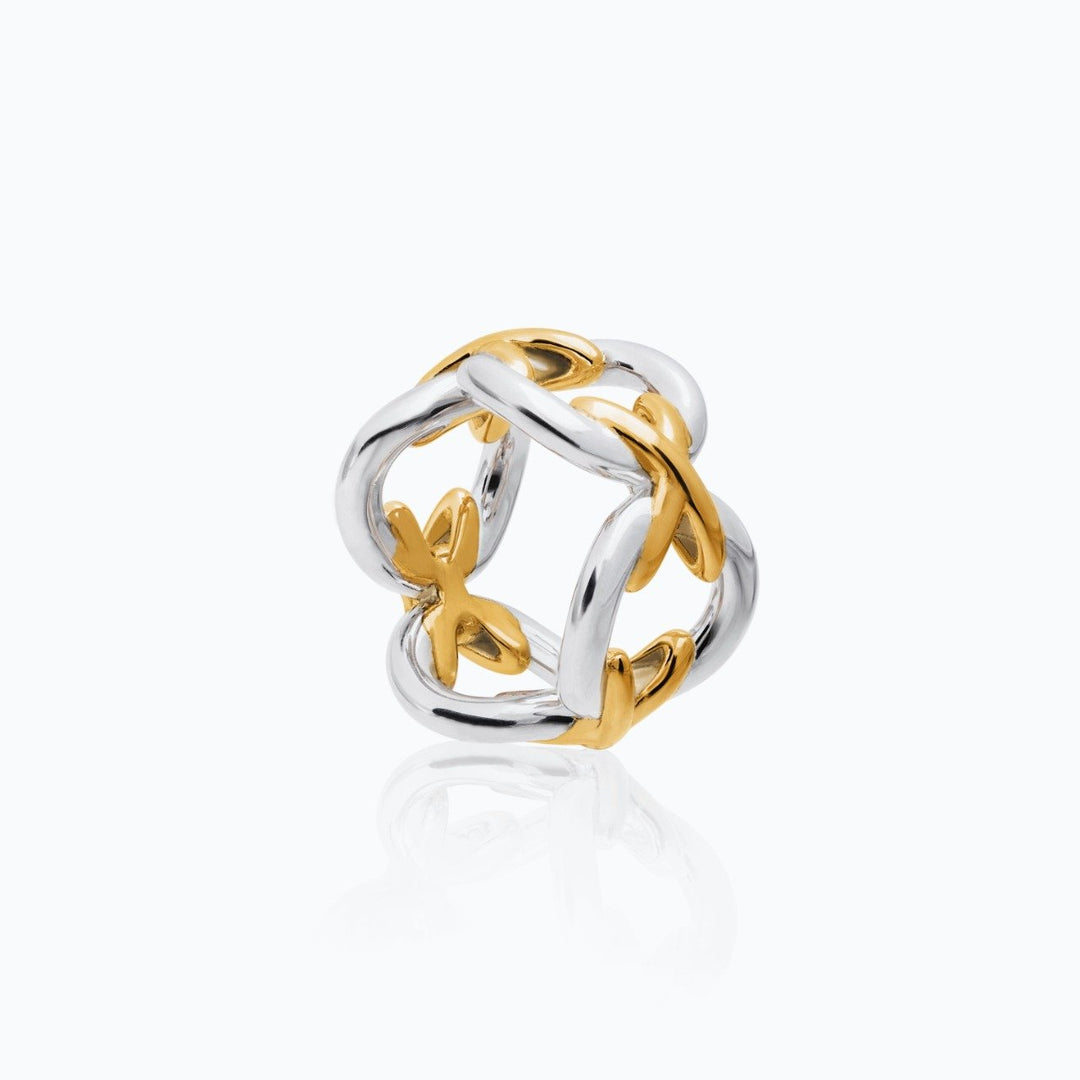 X CHAIN RING - Millo Jewelry