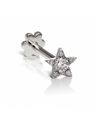 4.5 Diamond Star Threaded Stud - Millo Jewelry