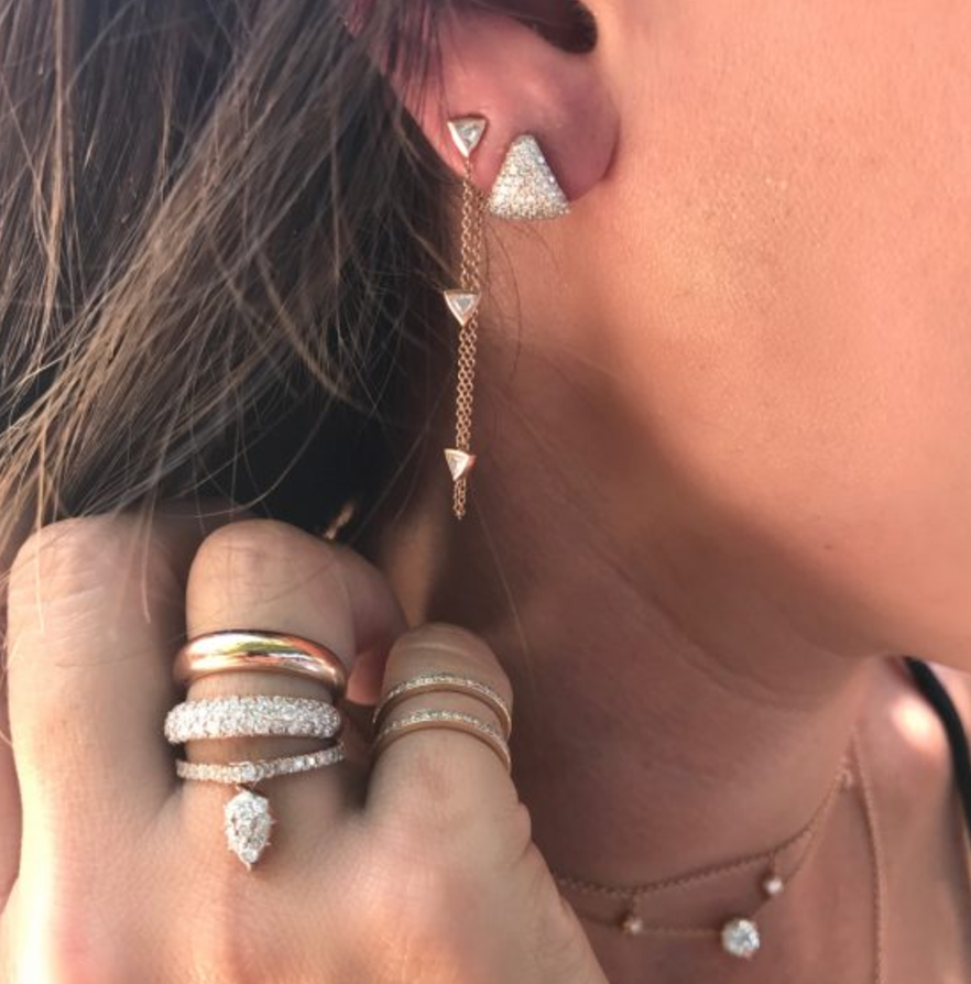 Diamond Ear Cup - Millo Jewelry
