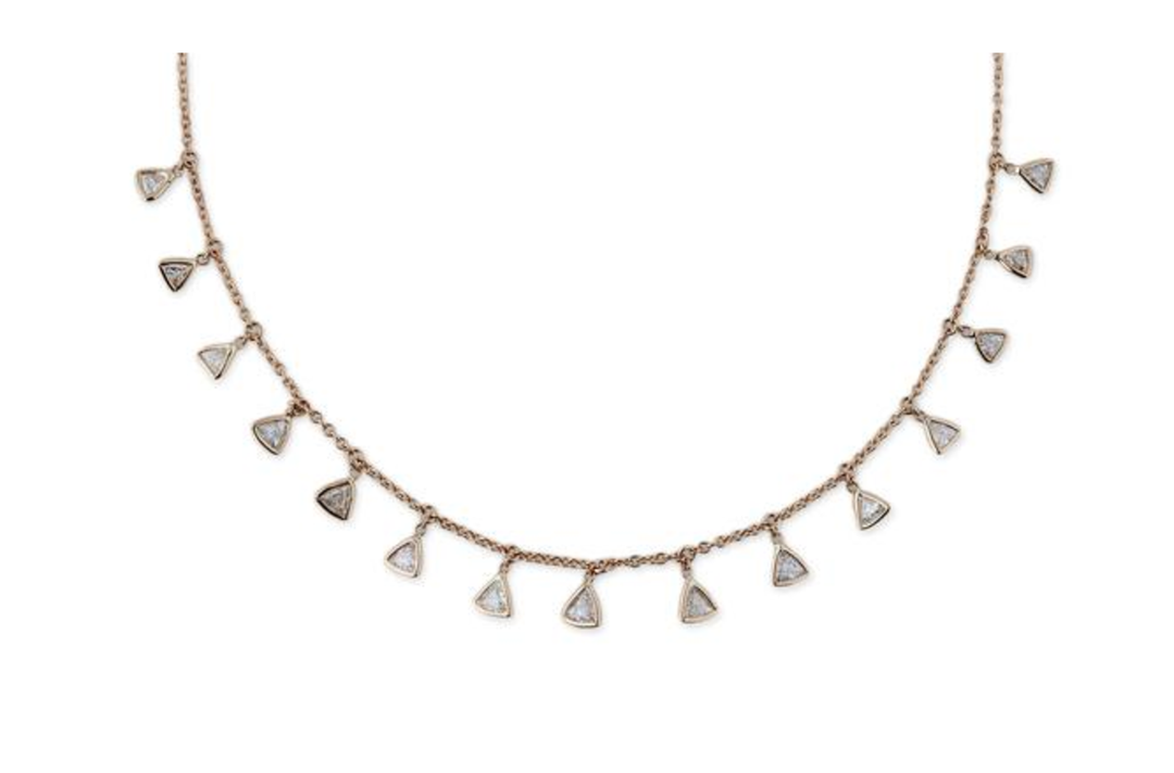 Jacquie Aiche "Trillion Diamond Shaker Necklace" - Millo Jewelry