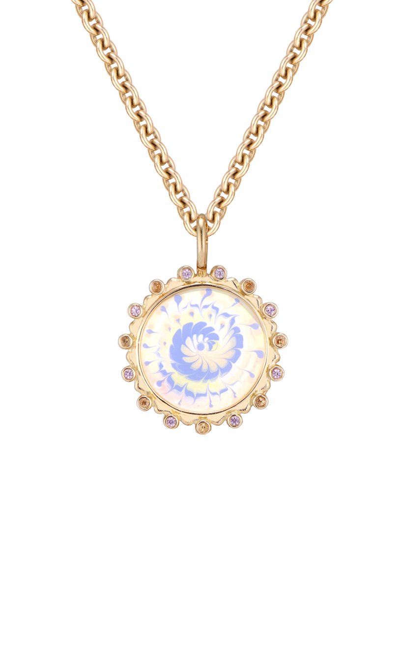 Spiral Tie Dye Amulet Necklace - Millo Jewelry