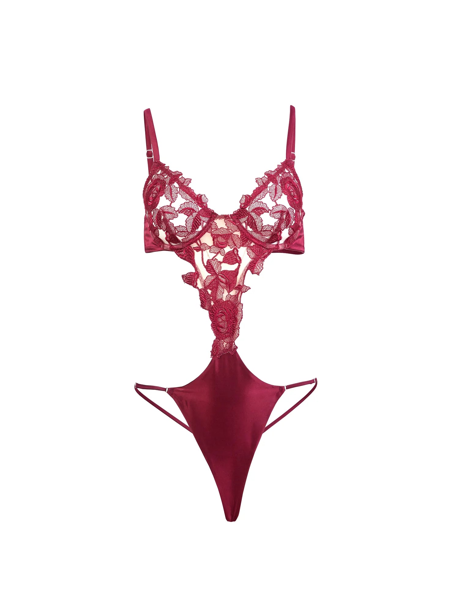 ROSE EMBROIDERY BODYSUIT - Millo Jewelry