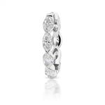 Load image into Gallery viewer, 11mm Invisible Set Marquise Diamond Eternity Ring - Millo Jewelry

