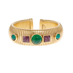 Load image into Gallery viewer, Cleopatra 24K Gold-Plated Bangle Bracelet
