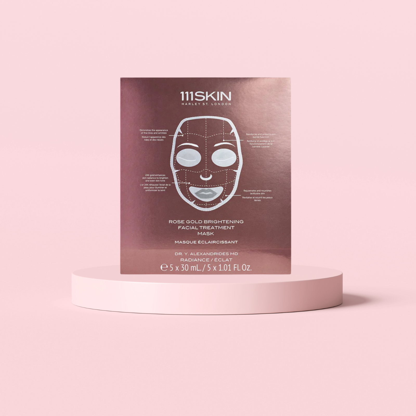 Rose Gold Brightening Facial Treatment Mask