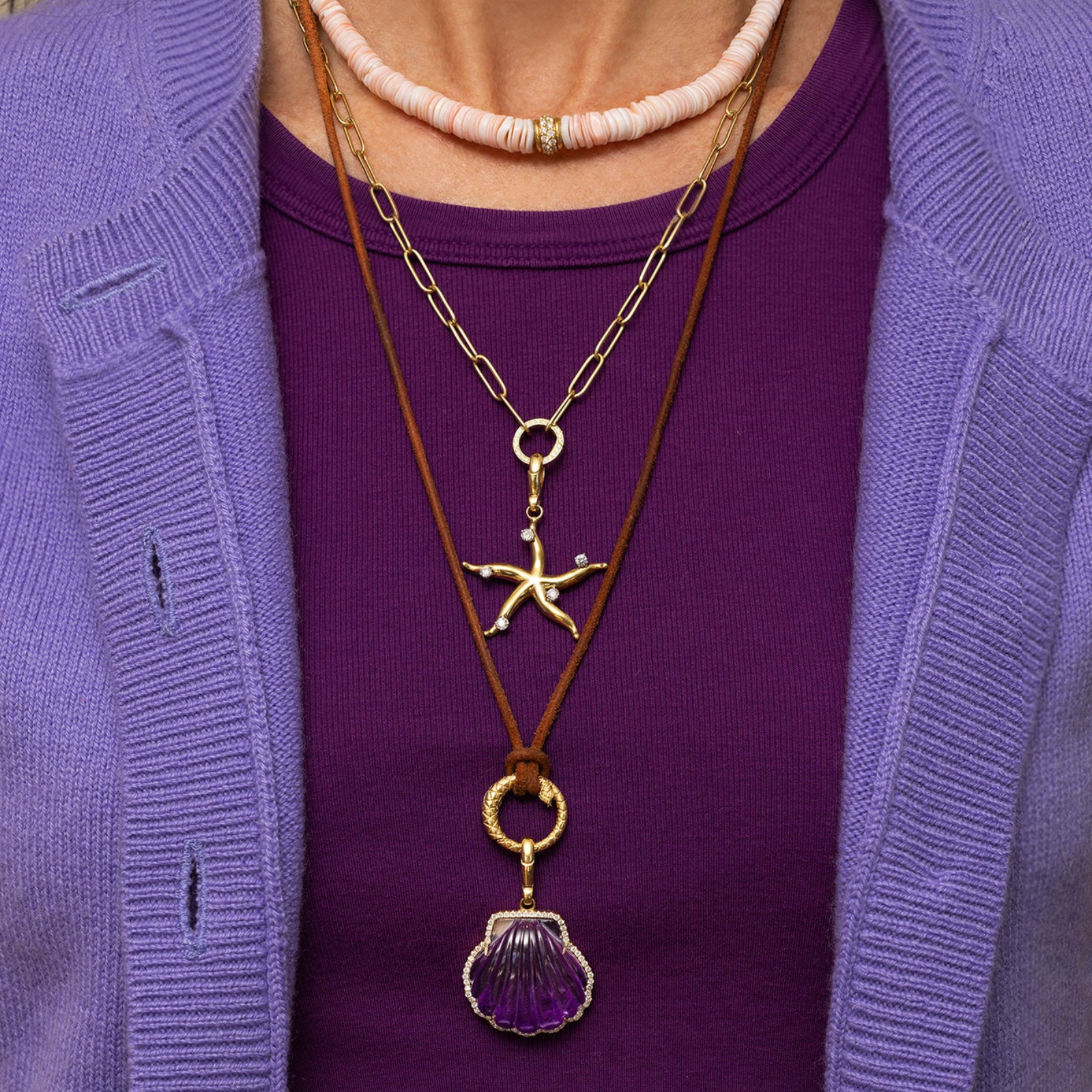 Diamond Adjustable Leather with Clasp