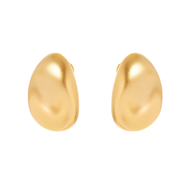 Gold Clip on Earrings