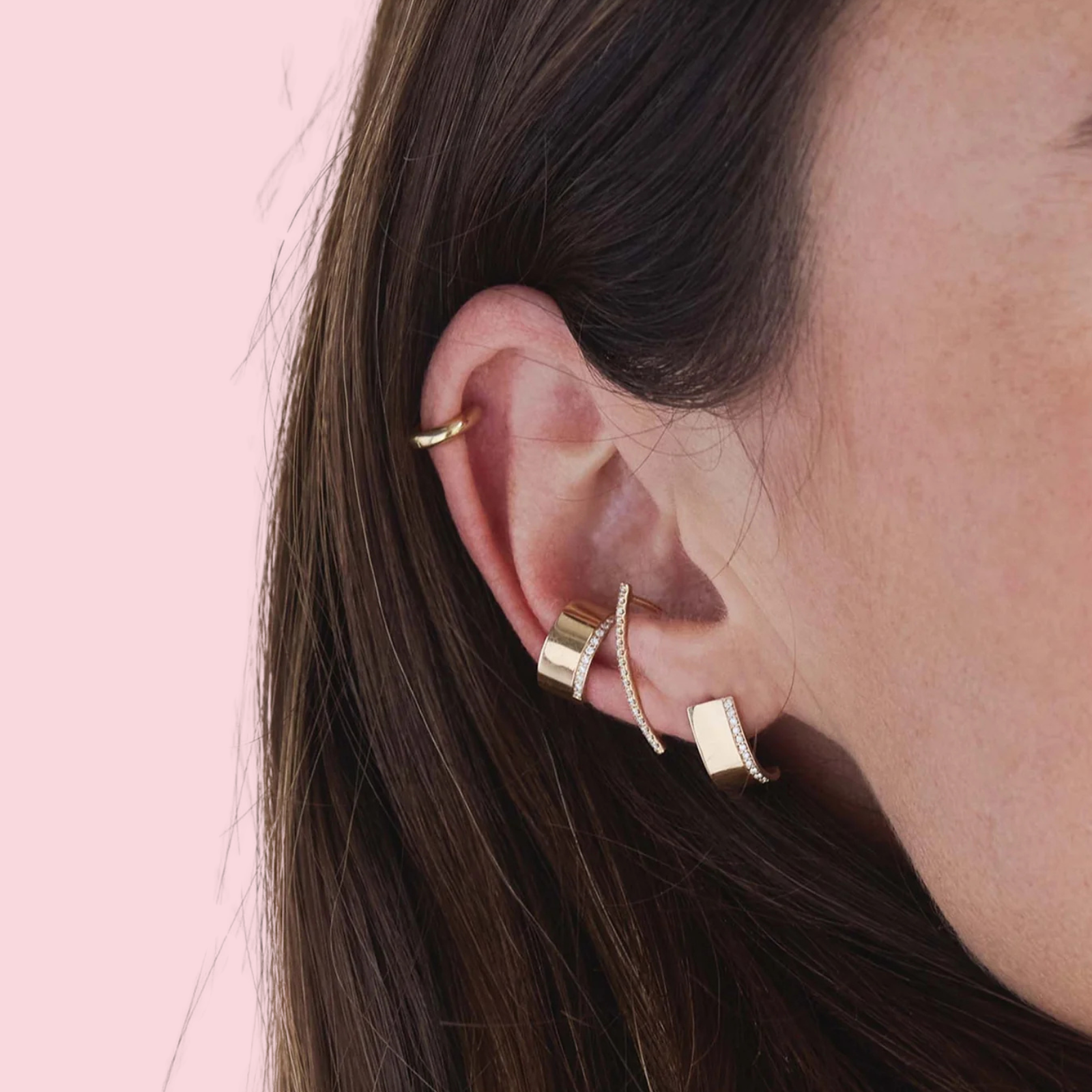 Wide Flat Ear Cuff