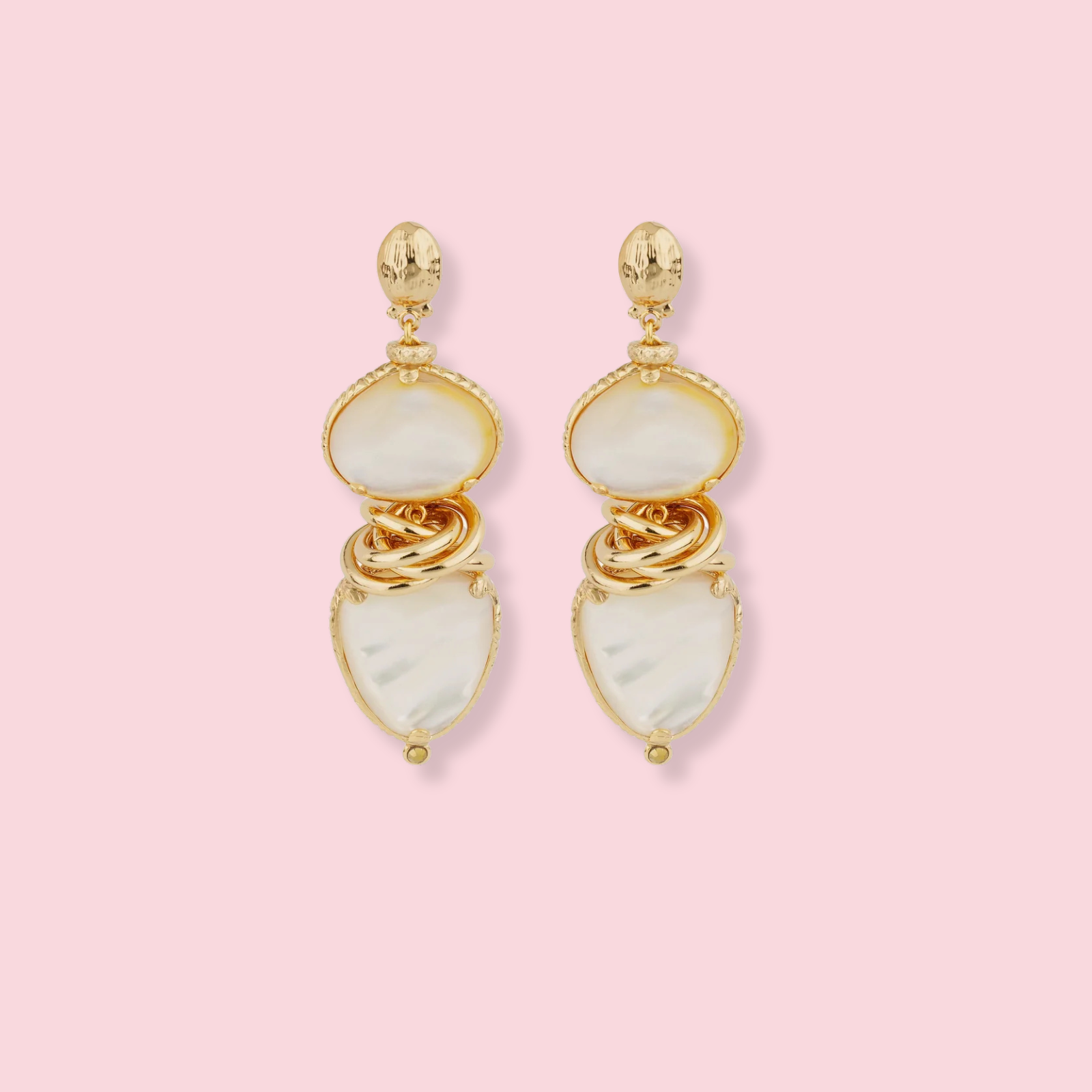 Sirena Earrings - White Mother-of-Pearl