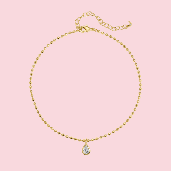 Mini Cleo Pear Anklet