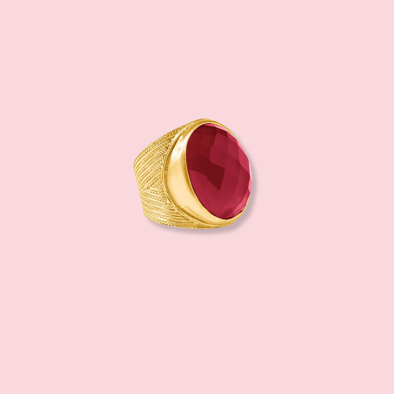 Verona Statement Ring - Ruby