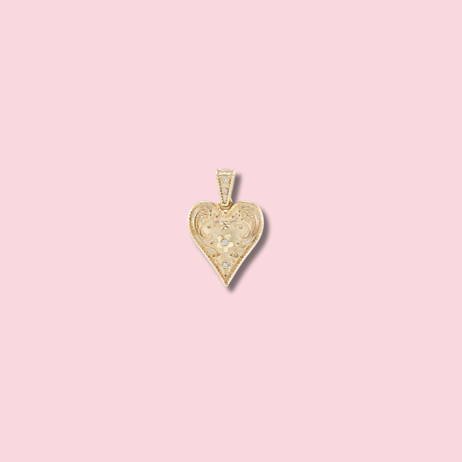 Small Southwestern Heart Charm