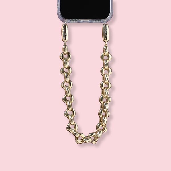 Bubble Chain Wristlet in GOLD