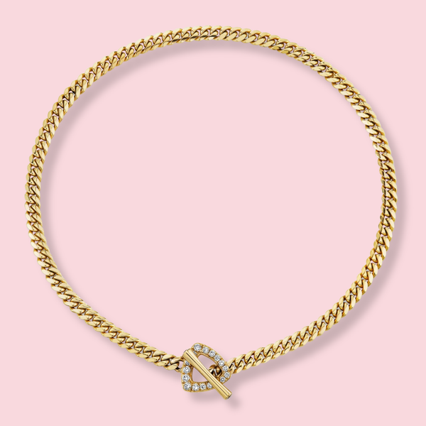 Pavé Diamond Trillion Toggle Choker