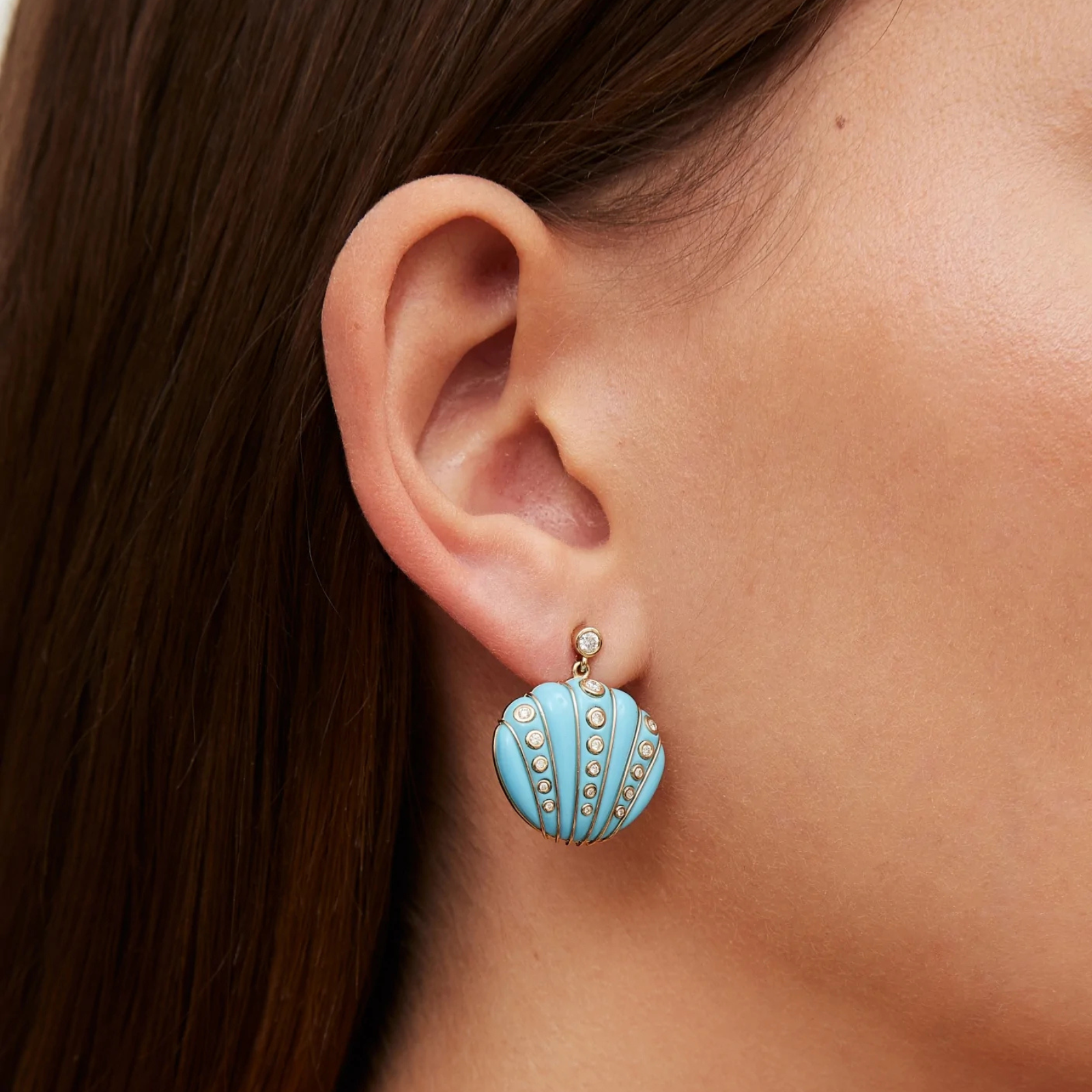Coquillage Diamants Earrings