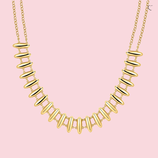 The Milan Bead Stud Necklace