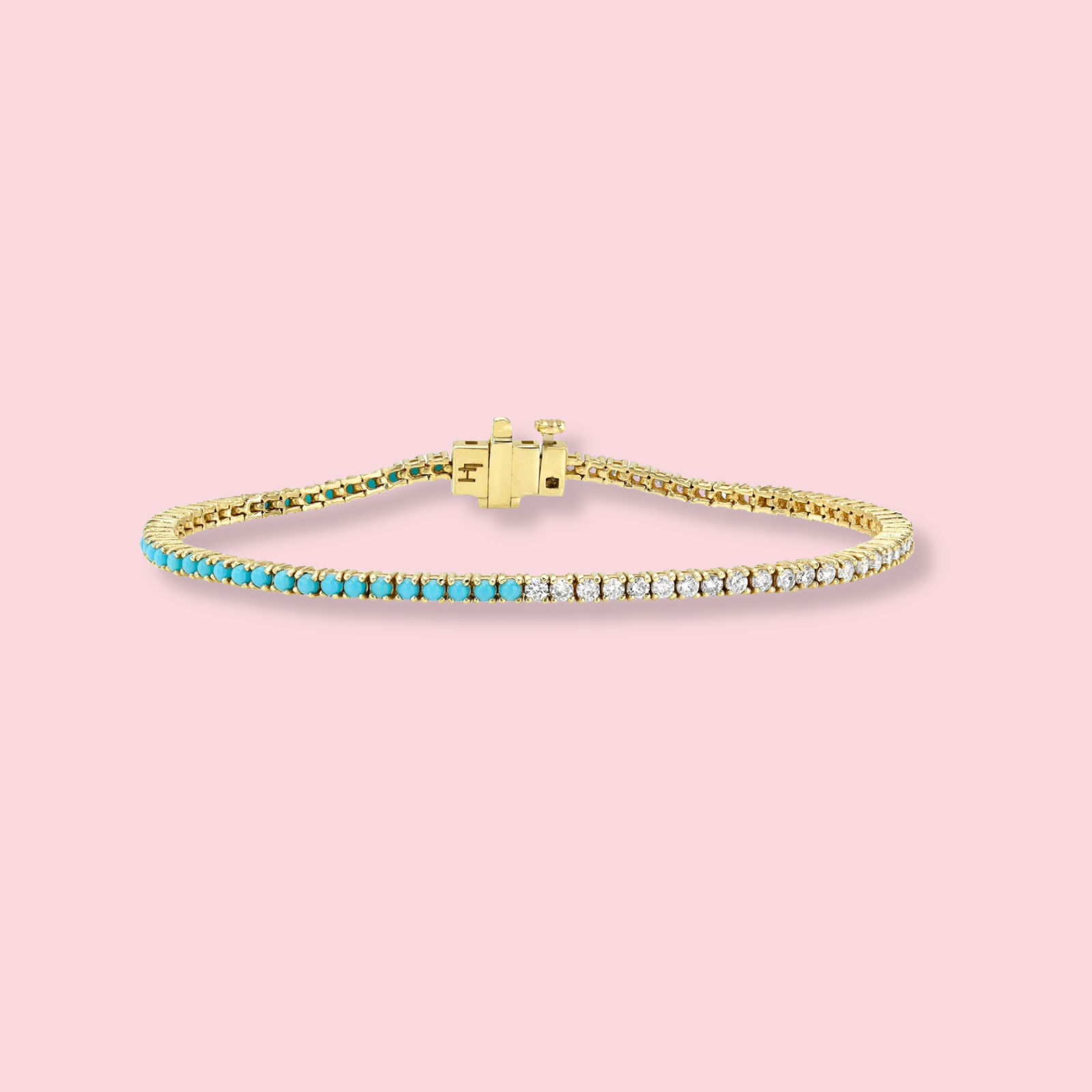 Diamond & Turquoise Bracelet 1.8mm