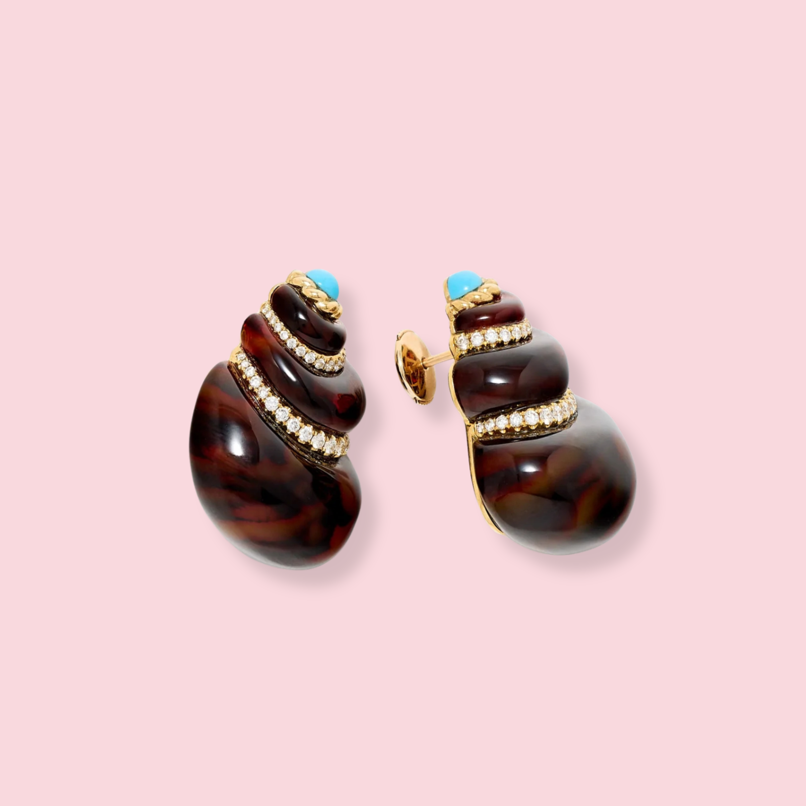 Coquillage Léopard Earrings