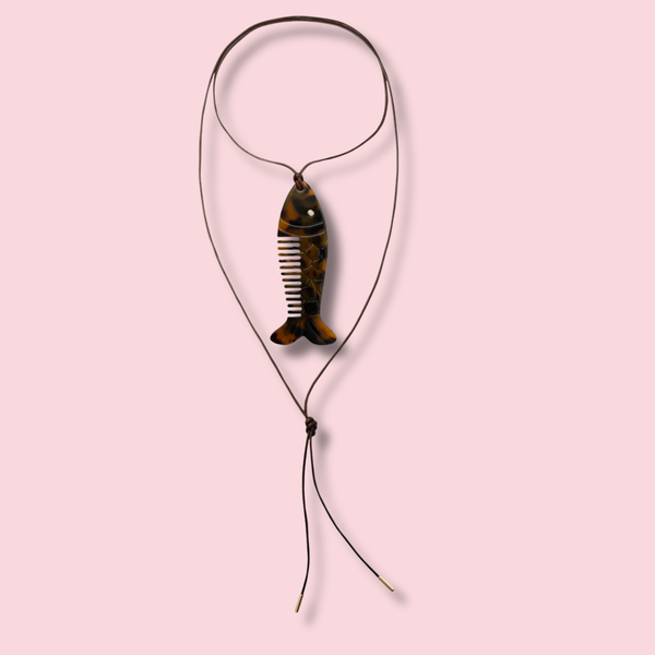 Trout Comb Necklace
