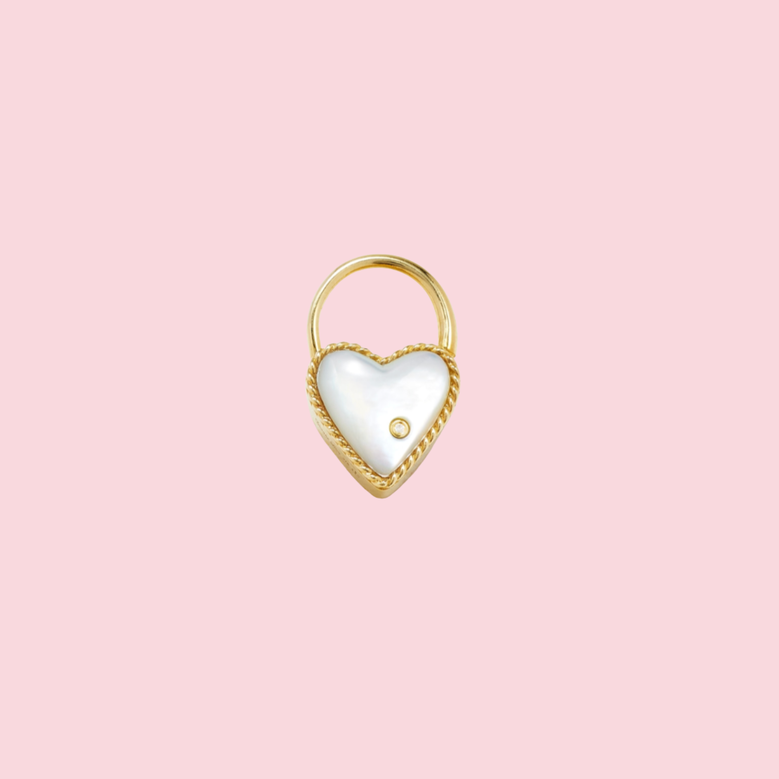 Creole Cadenas Coeur Diamond Earring