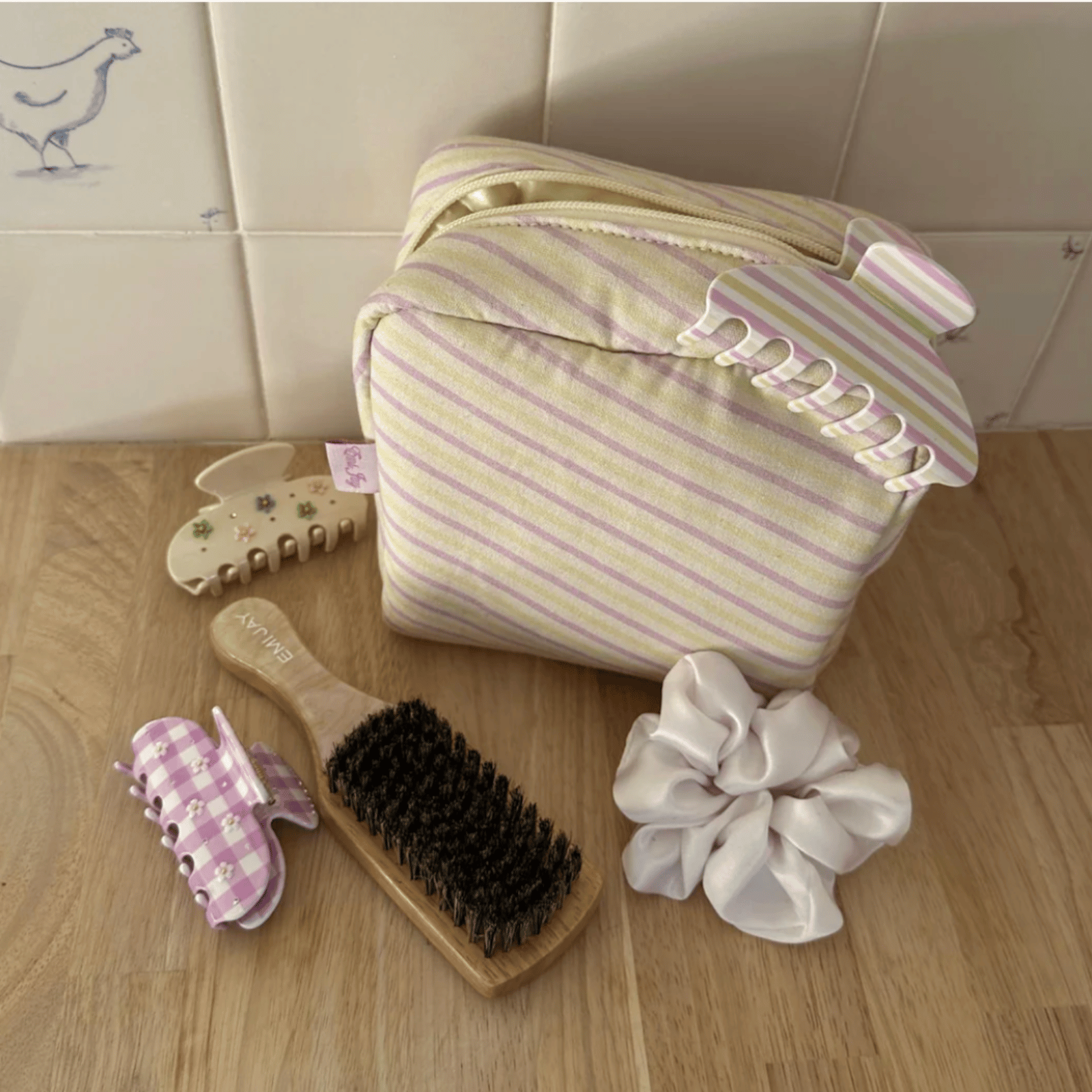 Gingham Pouch