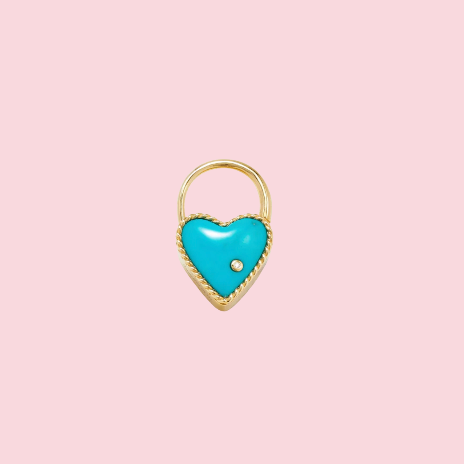 Creole Cadenas Coeur Diamond Earring