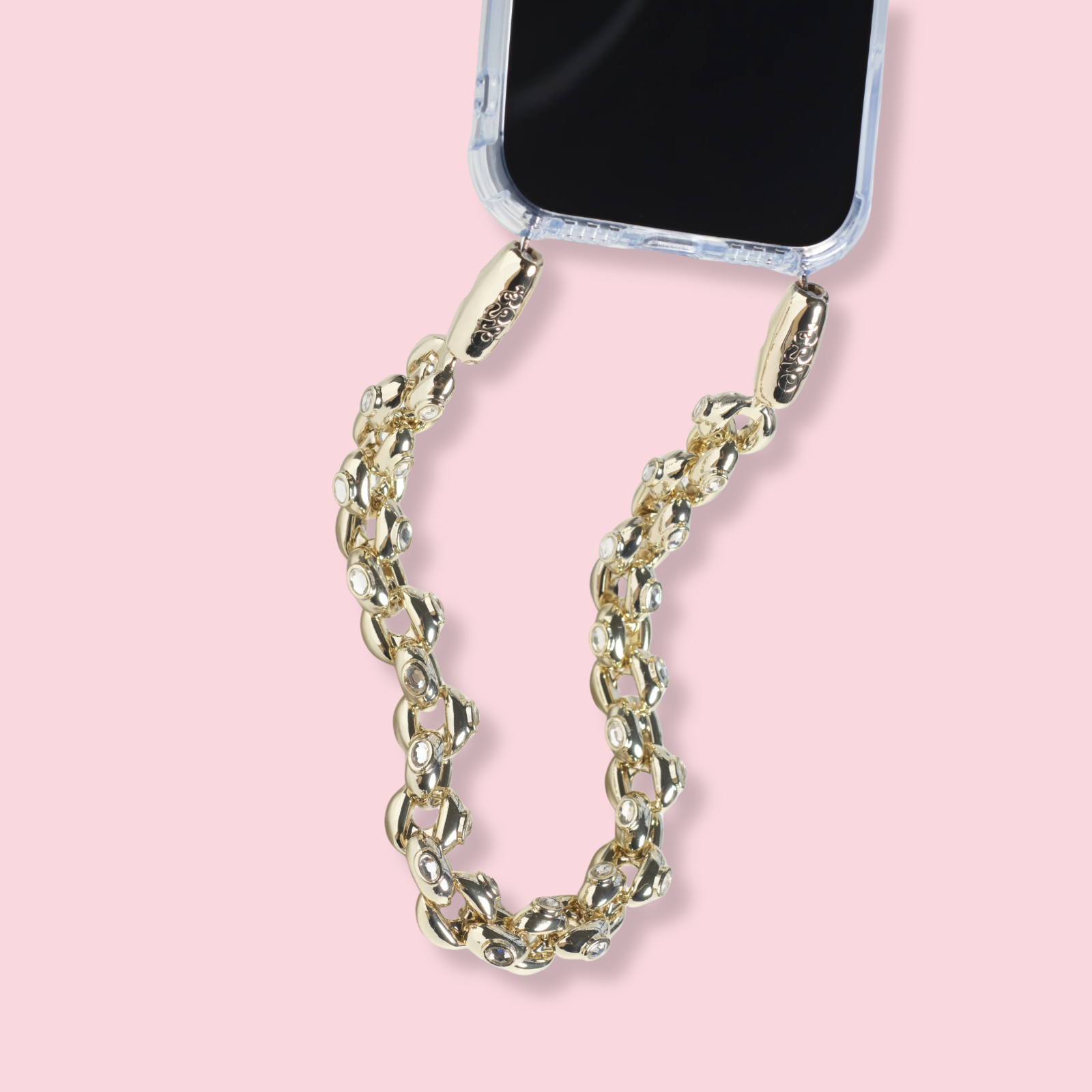 Bubble Chain Wristlet in GOLD