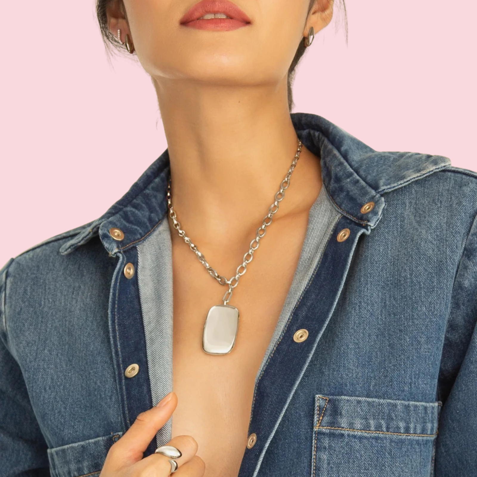 "Finn" Sterling Silver Audrey Necklace