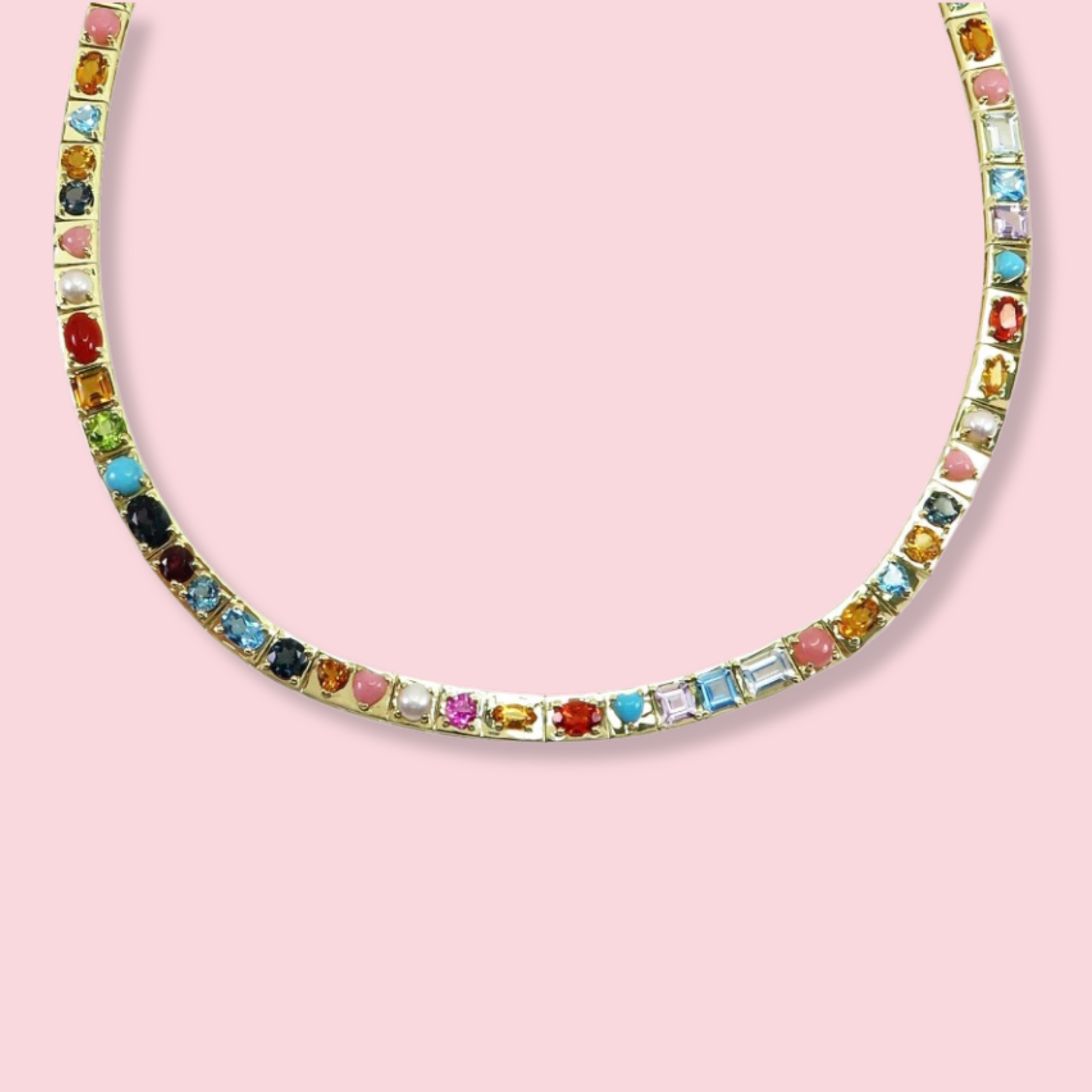 LEGGO Multi Stones Necklace